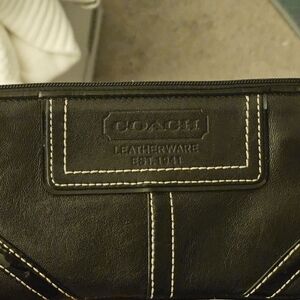Coach Black Leather Clutch